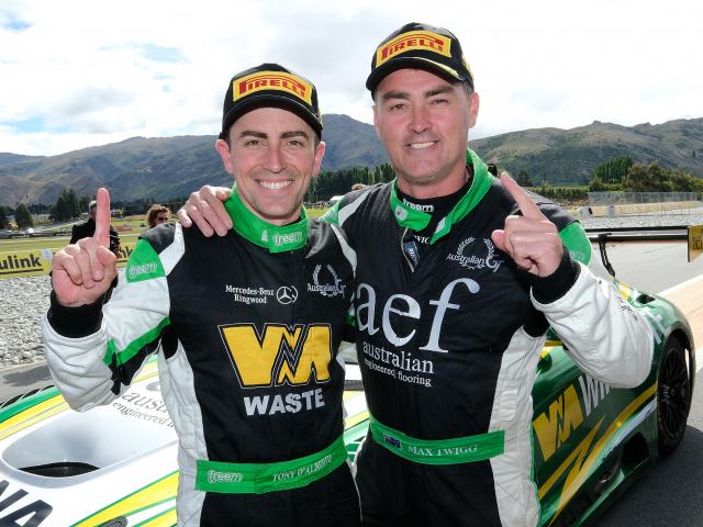 D’Alberto and Twigg after their victory.