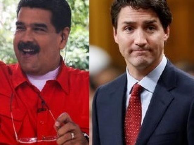 Venezuelan President Nicolas Maduro and Canadian Prime Minister Justin Trudeau. Photos: Reuters