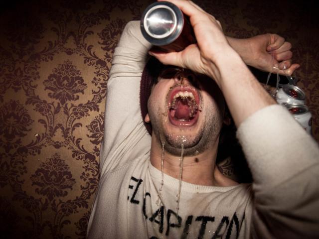 People were filmed drinking until they vomited. Stock photo: Getty