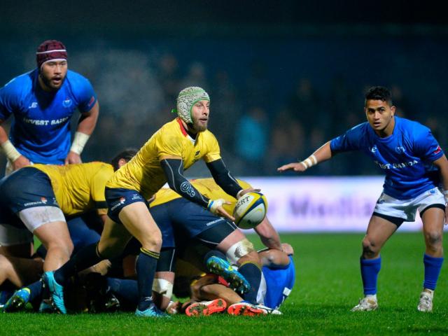 Romania's Florin Surugiu in action against Samoa last year. Photo: Getty Images