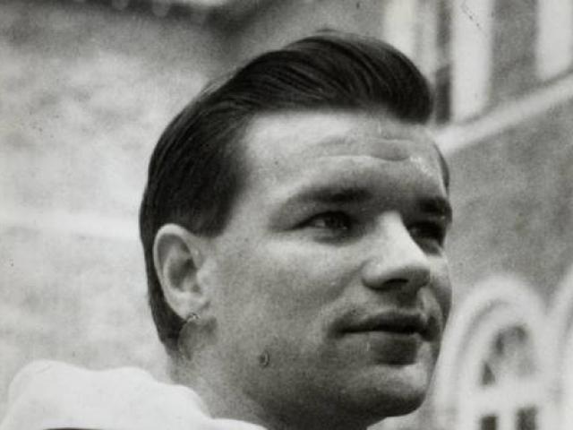 Father Michael Paul Shirres as a young priest in 1954. Photo: Supplied via NZ Herald