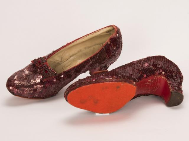 The slippers featured in the classic 1939 film The Wizard of Oz. Photo: Reuters