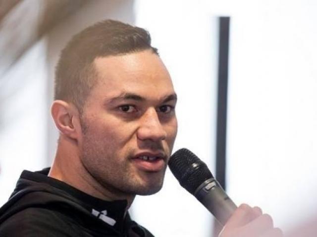 Joseph Parker speaking at the NZ First annual convention. Photo: NZ Herald