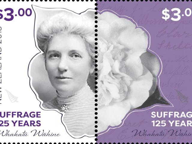 New Zealand Post is celebrating the courage of women who fought to vote 125 years ago, with a new $3 postage stamp. Photo: Supplied