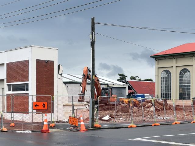 Buildings at an end on the corner of Bauchop and Ward Sts in Dunedin. Photo: Peter McIntosh.