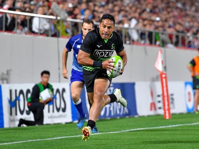 Toni Pulu in a friendly between Japan and World XV at Osaka last October. Photo: Getty Images