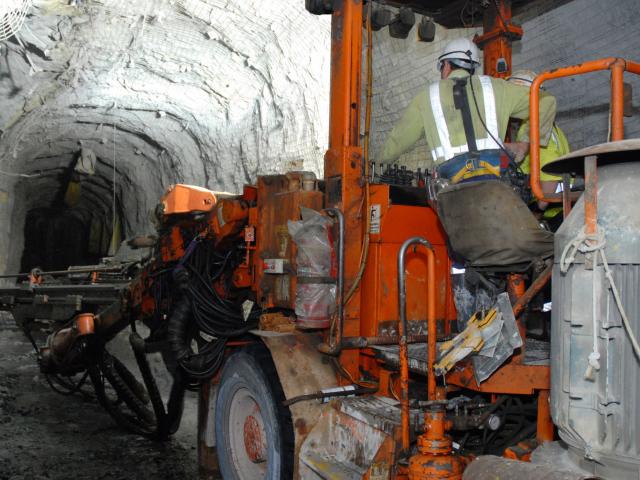 Tunnelling operations at Oceana Gold’s Waihi mine. PHOTO: OCEANA GOLD