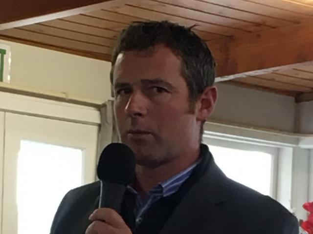 Federated Farmers North Canterbury meat and wool chairman Daniel Maxwell gets proceedings under way at the provincial annual meeting at the Waimakariri Gorge Golf Club on Friday, April 5. P
