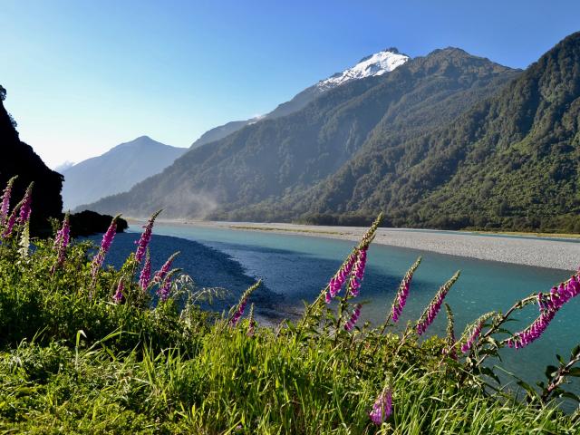 The road meanders along the Haast River. PHOTOS: JANE KING...