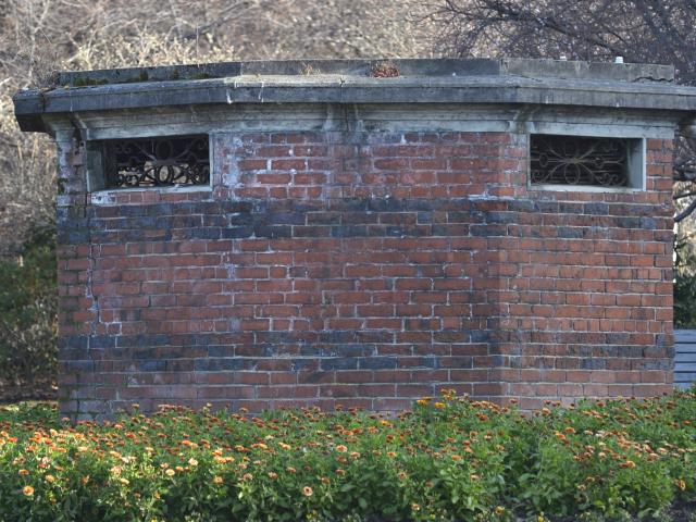 The toilets from the outside. PHOTO: GERARD O'BRIEN