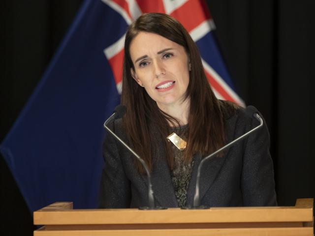 Prime Minster Jacinda Ardern answers questions on maternity services in Lumsden. PHOTO: NZME

