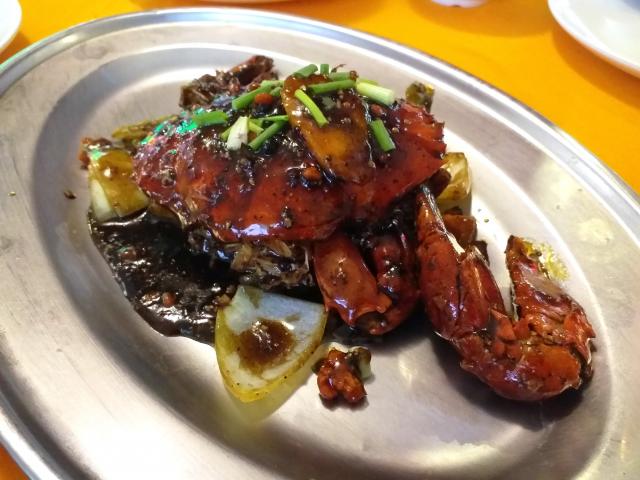 Top Spot’s crab dish.