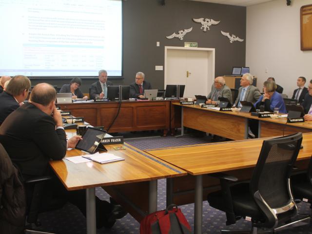 The Southland District council discusses the annual plan. Photo: Laura Smith