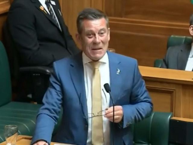 Michael Woodhouse sports a black eye in Parliament this week. PHOTO: PARLIAMENT TV