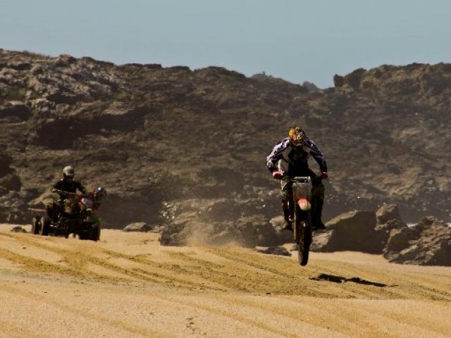 On the beach . . . You can't beat the beach for fun riding. PHOTO: SUPPLIED