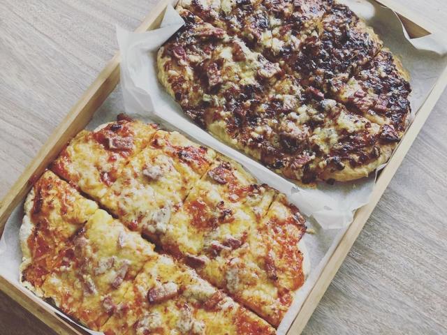 Pizzas made with a base with just two ingredients. PHOTO: PHILIPPA CAMERON 