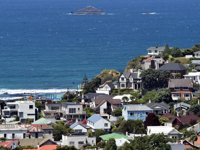 Median house price rose 8.2% on a year ago in Otago; pictured, the Dunedin suburb of St Clair,...