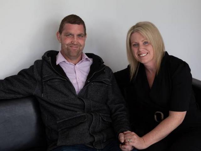 Blair Vining, pictured with his wife Melissa, campaigned for better cancer treatment for all...