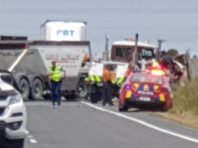 The scene of the fatal crash near Kaikōura. Photo: Supplied