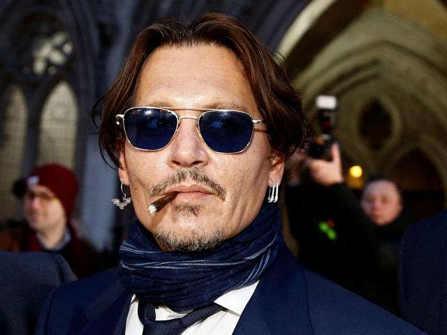 Johnny Depp at the High Court in London. Photo: Reuters 