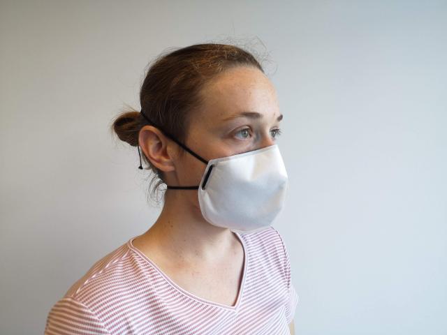 A Lanaco face mask made with New Zealand wool. PHOTO: SUPPLIED
