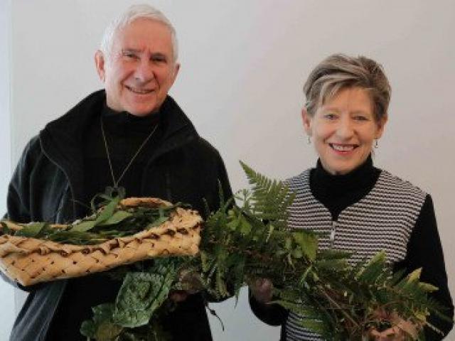 Reverend Peter Beck, from the Avon-Ōtākaro Network, and Christchurch Mayor Lianne Dalziel at...