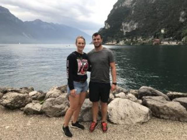 Nick Mclennan and his partner Katie Scannell made the most of opportunities to travel while in...