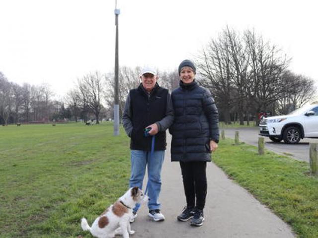 Philippa Greenman with her partner Trevor Ward.