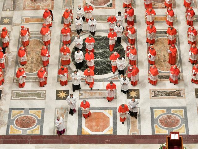Consistory ceremony to install 13 new cardinals, at the Vatican. Photo: Reuters
