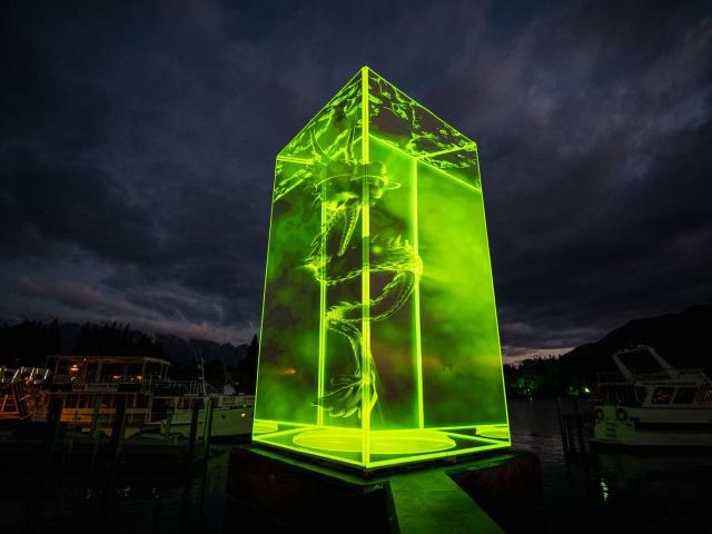 The start of the launch at Queenstown's waterfront last night. Photo: Supplied
