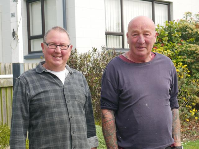 Scott Hall committee members Graeme McNulty (left) and Chris Helm requested money from the Otago...