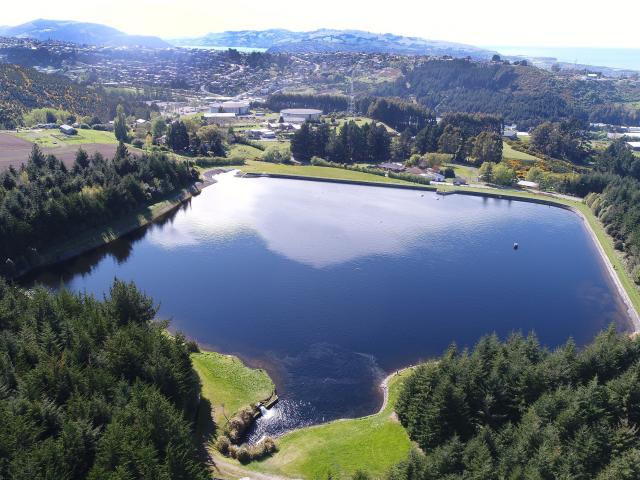  Dunedin’s Southern Reservoir is stocked with rainbow trout. PHOTO: STEPHEN JAQUIERY
