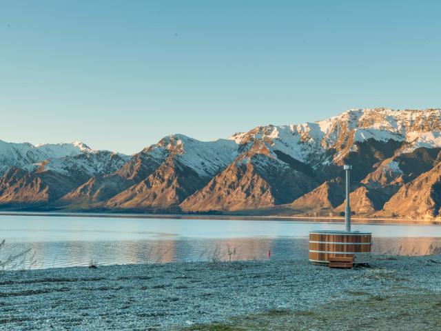 Scrub a dub dub, it’s a Wanaka hot tub ... Stoked Stainless produces stainless steel and cedar...