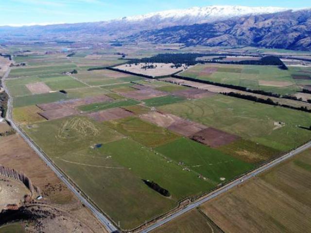Site of the proposed international airport at Tarras. Photo: Supplied