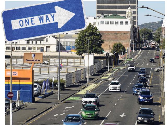 One-way should stay in Cumberland St, central Dunedin, the NZ Transport Agency says. PHOTO:...