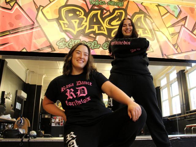 Helping nurture hip-hop talent in Dunedin are dance teachers Yama Dempster-Passang (left) and...