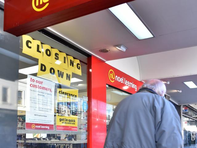 Noel Leeming’s George St shop is closing on Friday. PHOTO: PETER MCINTOSH