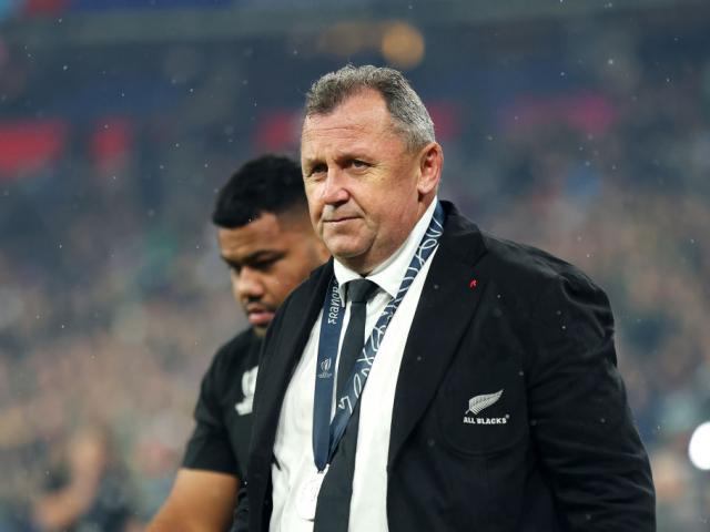 Ian Foster after the final whistle at the Rugby World Cup. Photo: Getty Images 