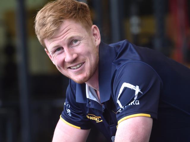 Rhys Patchell is delighted to be with the Highlanders. PHOTOS: PETER MCINTOSH