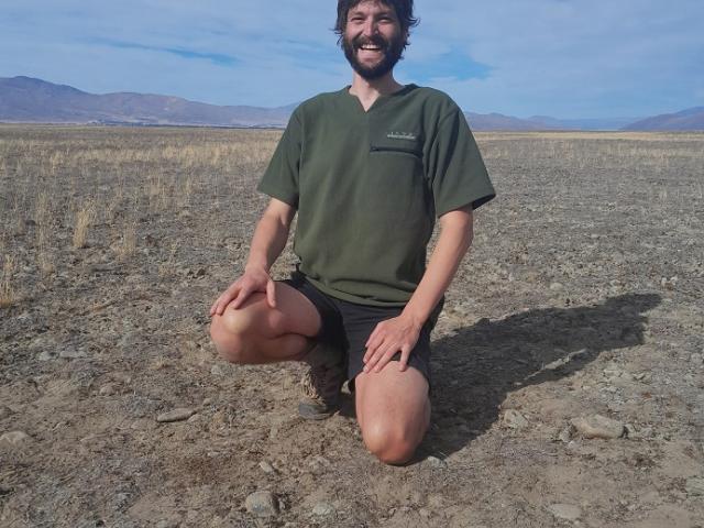 Dr Marshall Palmer with the meteorite that fell to Earth near Lake Tekapo on March 13. PHOTOS:...