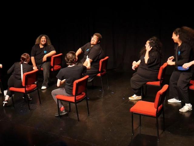 The cast of Sexwise perform in front of an invited audience at Dunedin's Allen Hall Theatre.&nbsp...