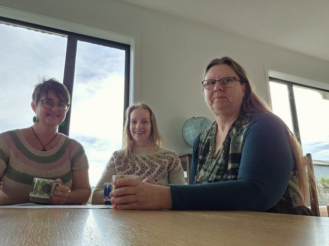 Event organisers (from left) Sarah la Roux, Amy Hughes and Michelle Wood have been busy planning...