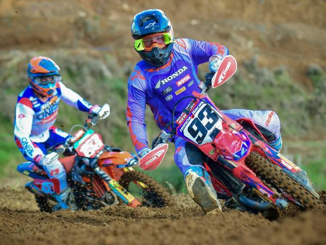 Invercargill’s Jack Treloar, on his Honda CRF450R, rides to a podium finish at this year’s New...
