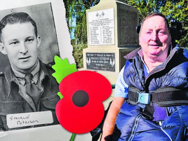 A World War 2 soldier and past Duntroon butcher, Fairlie Peterson, whose family preserved the...