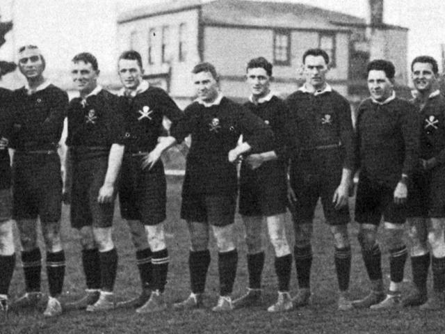 The Pirates rugby team. — Otago Witness, 10.6.1924 