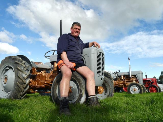 Riversdale farmer Tony Rutherford puts the finishing touches to one of his father’s 1950s...