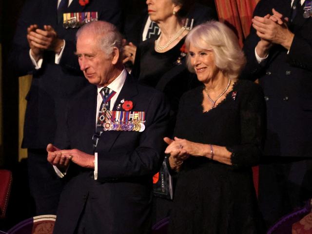 King Charles and Queen Camilla attend The Royal British Legion Festival of Remembrance in London...