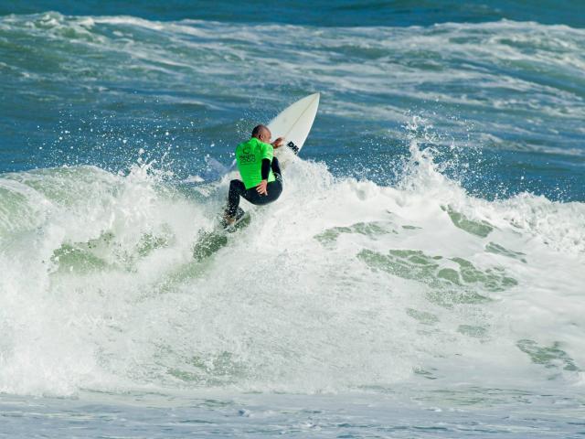 Sumner surfer Tony Schafer, pictured at the 2019 national surfing championships, is feeling...
