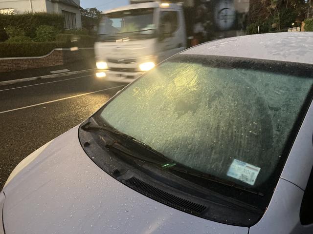 Freezing overnight temperatures brought thick ice to windscreens around Dunedin this morning....