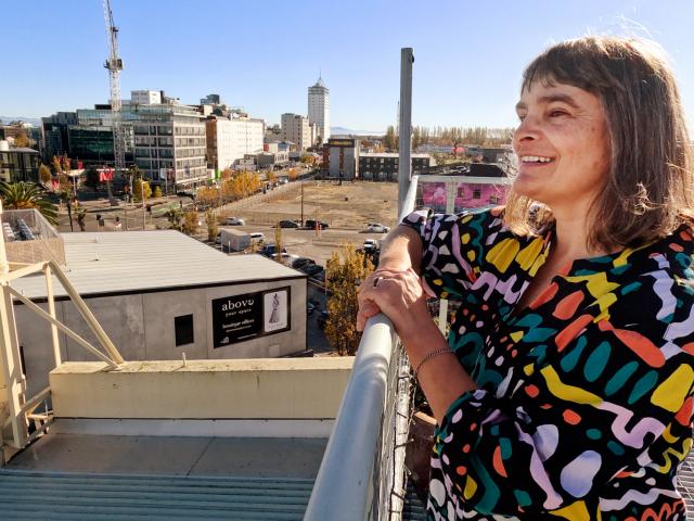 Te Pūtahi Centre for Architecture &amp; City Making Director Jessica Halliday gets a view of...